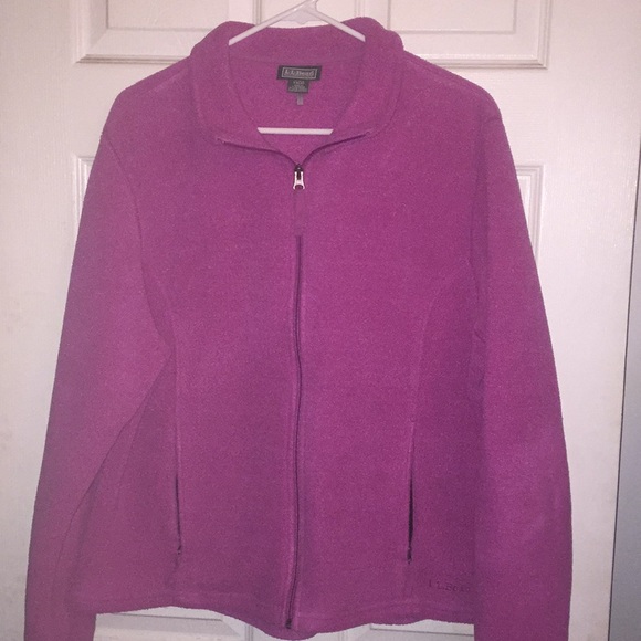 L L Bean Fleece Full Zip Jacket - Picture 1 of 5